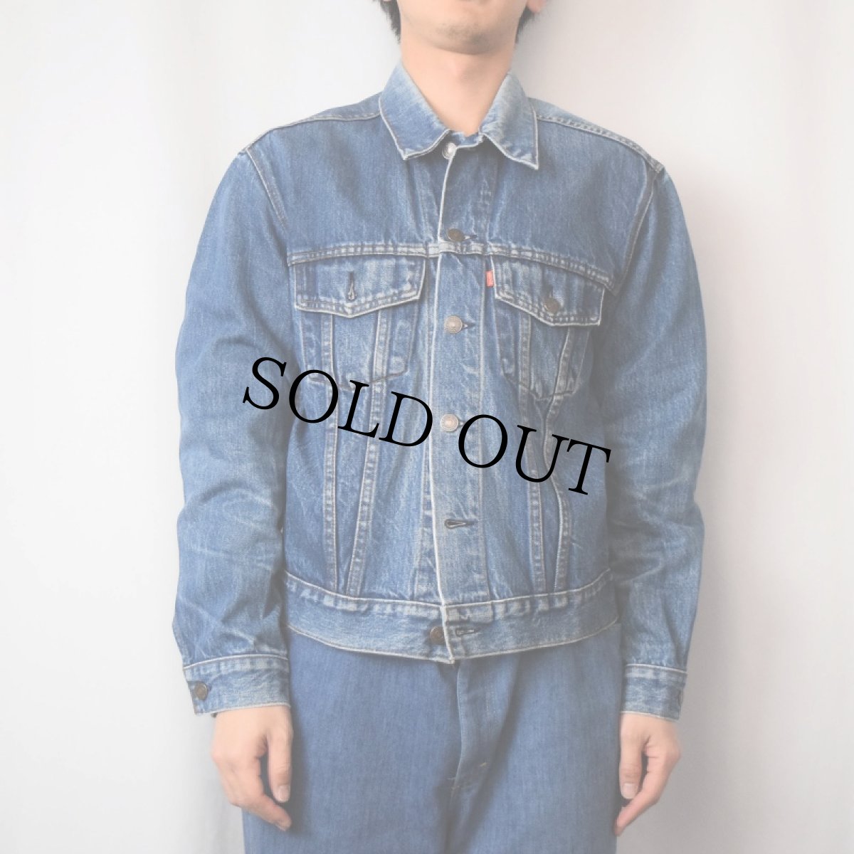 画像2: 80's Levi's 70506-0217E ハンドポケット無し デニムジャケット 44 (2)