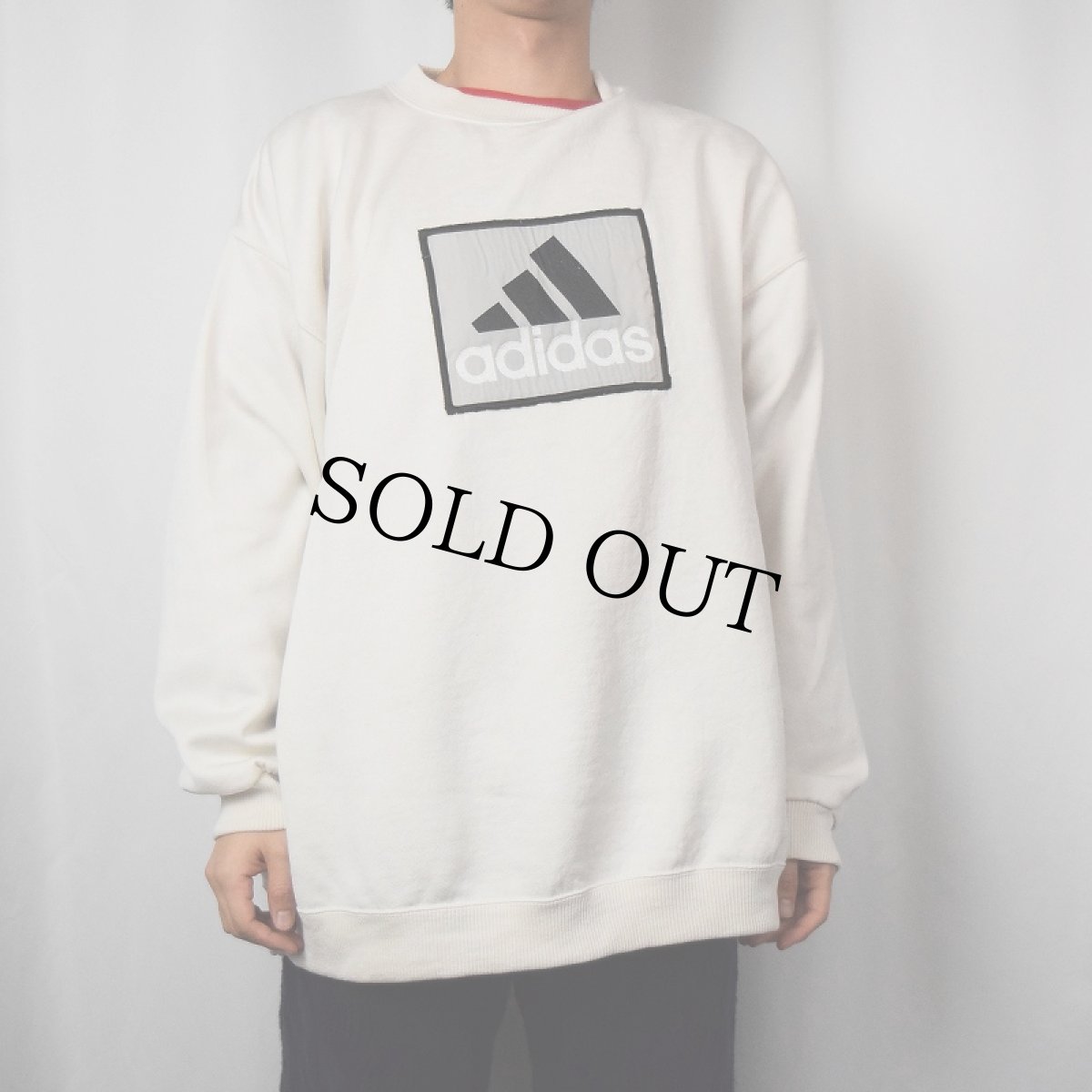 画像2: 90〜2000's adidas USA製 パッチ付きスウェット L (2)