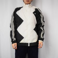 画像2: 80's adidas ツートーン ナイロンジャケット M (2)