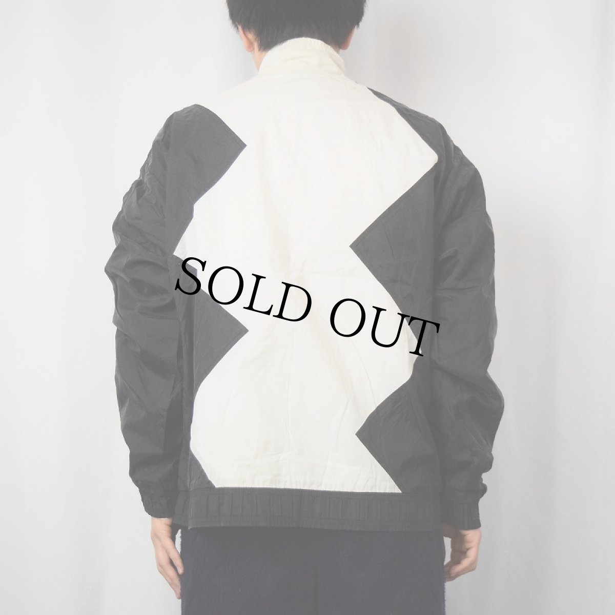 画像3: 80's adidas ツートーン ナイロンジャケット M (3)