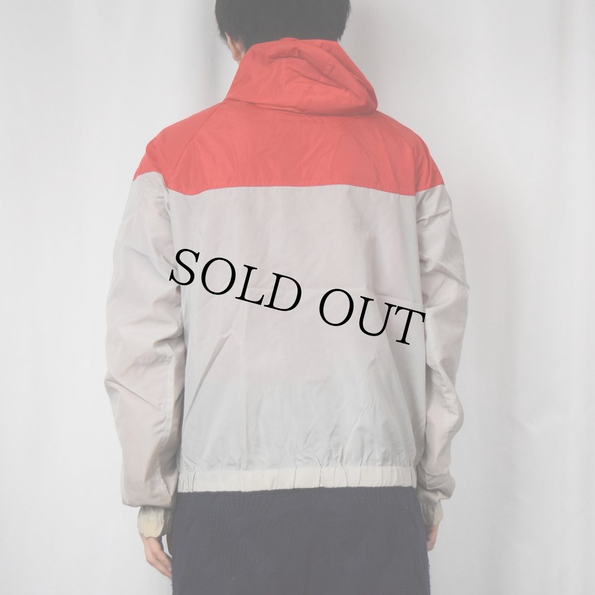 画像3: 90's NIKE 銀タグ ツートーン ナイロンパーカー M (3)