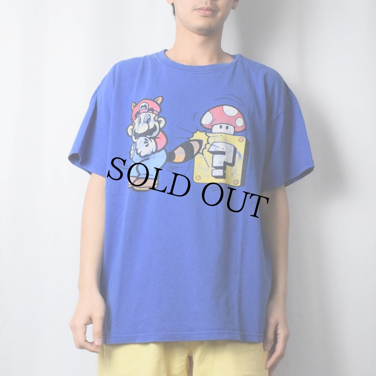 画像2: 2002 Nintendo タヌキマリオ キャラクタープリントTシャツ (2)