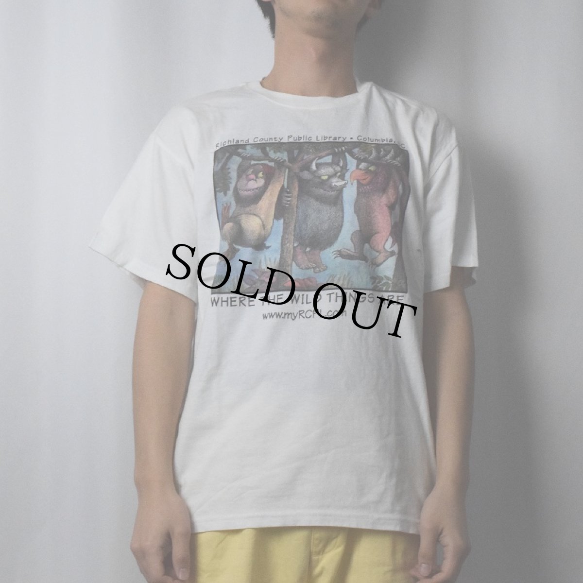 画像2: かいじゅうたちのいるところ 絵本プリントTシャツ M (2)