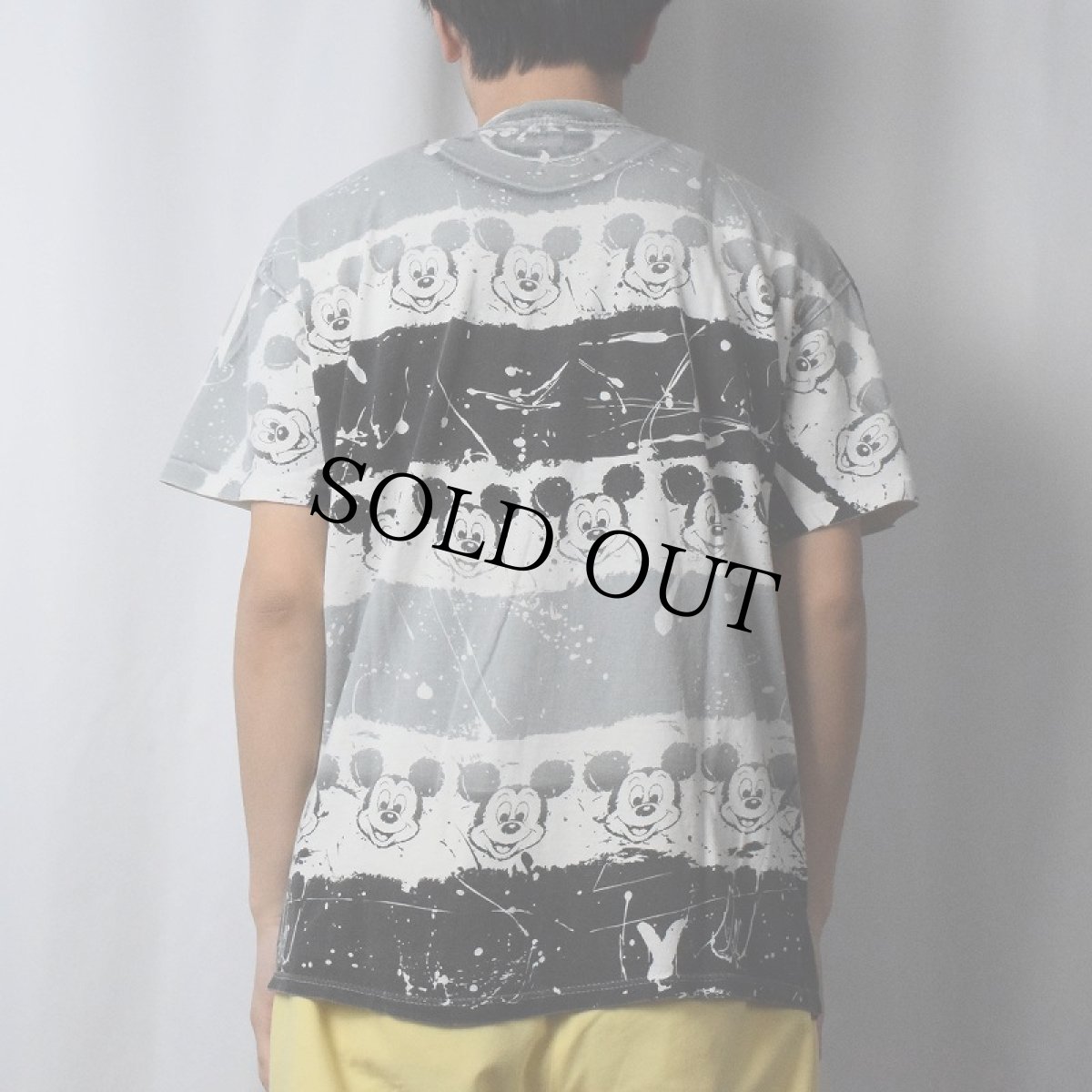 画像3: 90's Disney USA製 MICKEY MOUSE キャラクター大判プリントTシャツ ONE SIZE (3)