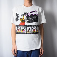 画像2: 90's Disney USA製 MICKEY MOUSE キャラクタープリントTシャツ L (2)