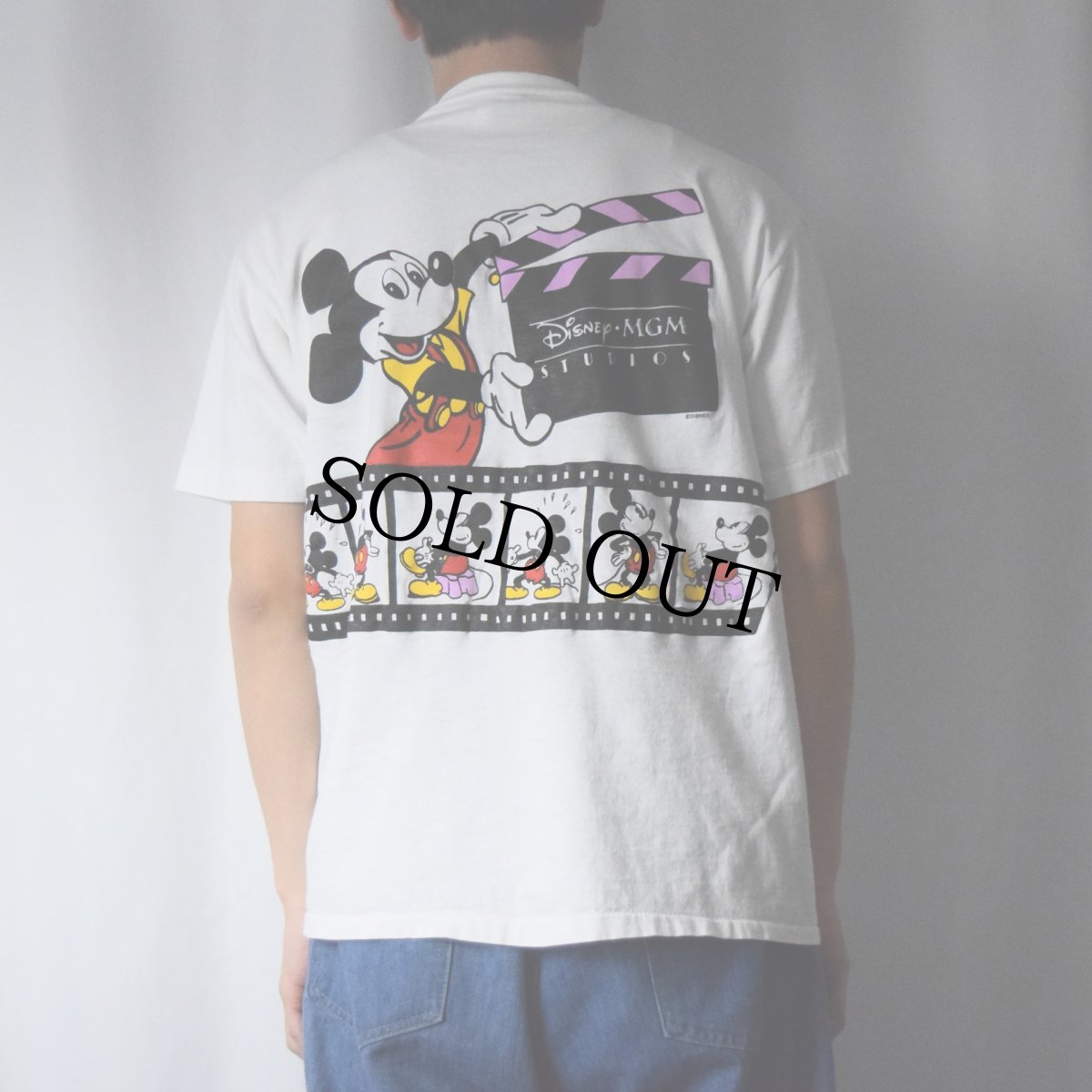 画像3: 90's Disney USA製 MICKEY MOUSE キャラクタープリントTシャツ L (3)