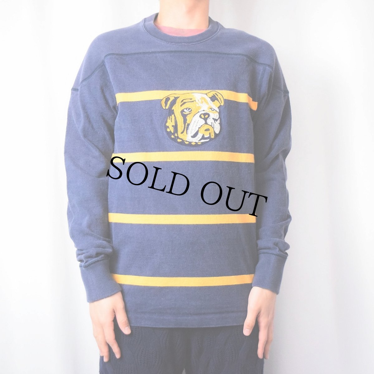 画像3: Ralph Lauren RUGBY チェーン刺繍×ナンバリング カップショルダー フットボールロンT M (3)