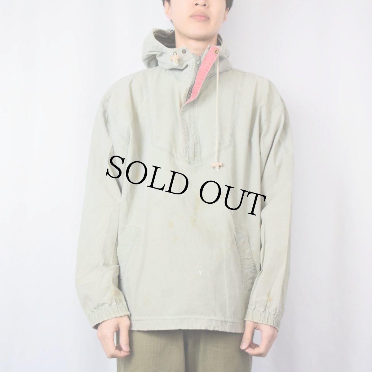 画像2: 80's L.L.Bean コットンアノラックパーカー (2)