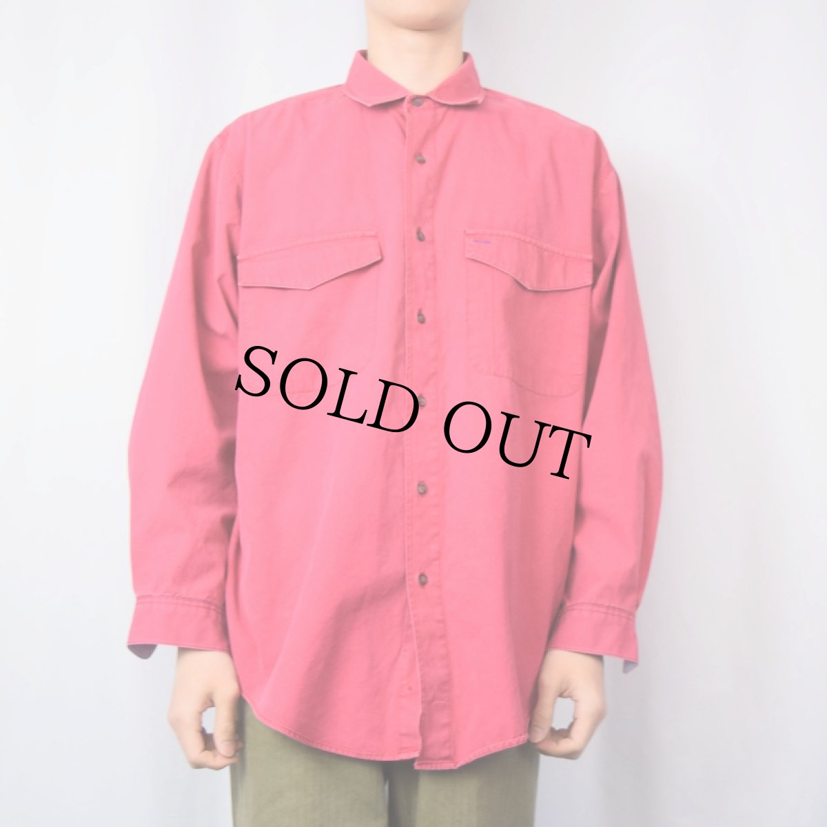 画像2: 90's Patagonia コットンツイルシャツ L (2)