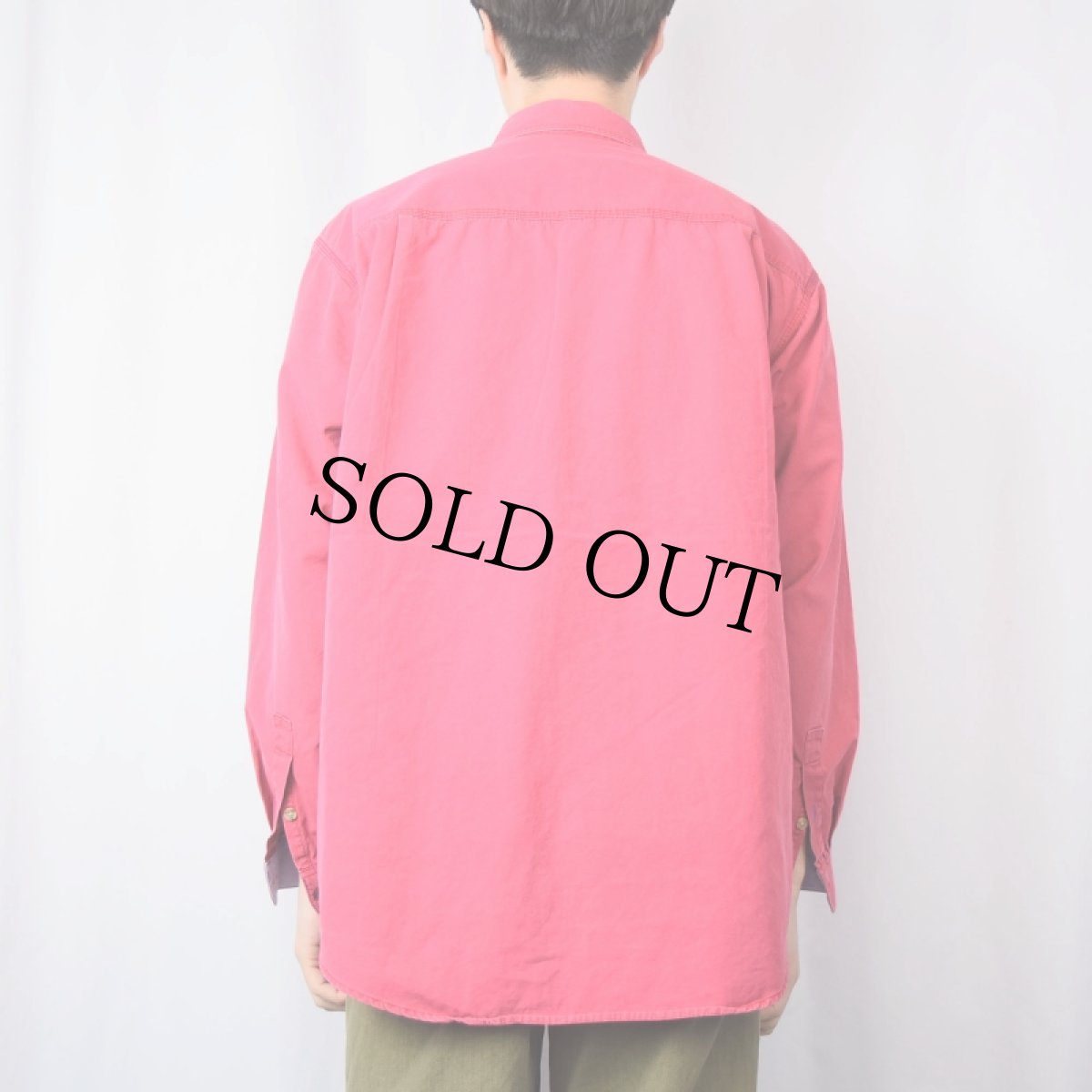 画像3: 90's Patagonia コットンツイルシャツ L (3)