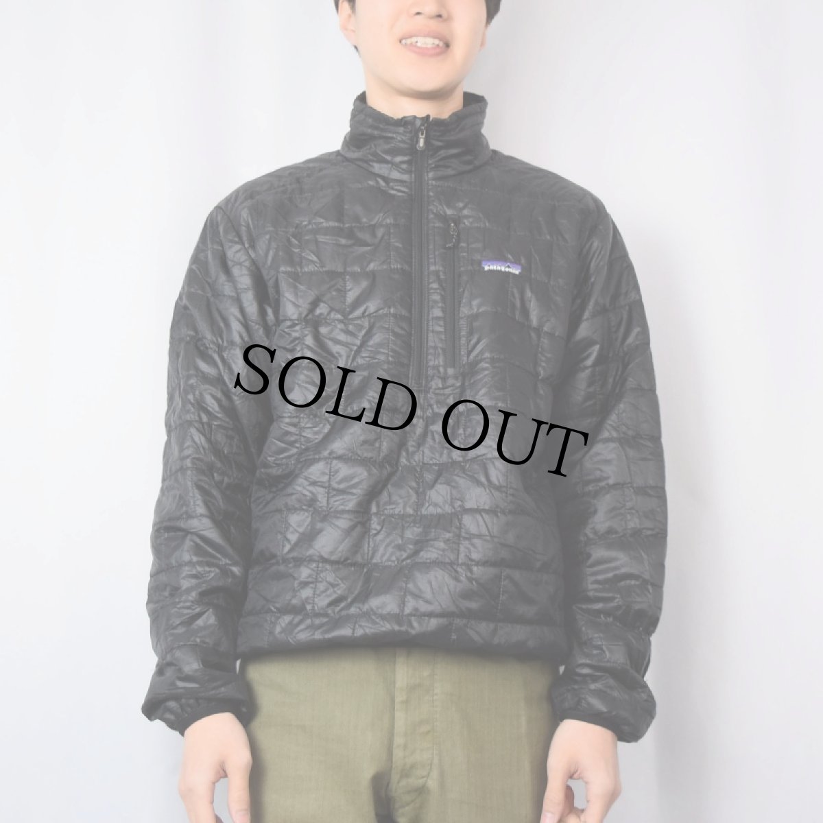 画像2: 2011 Patagonia ナノパフプルオーバー BLACK M (2)