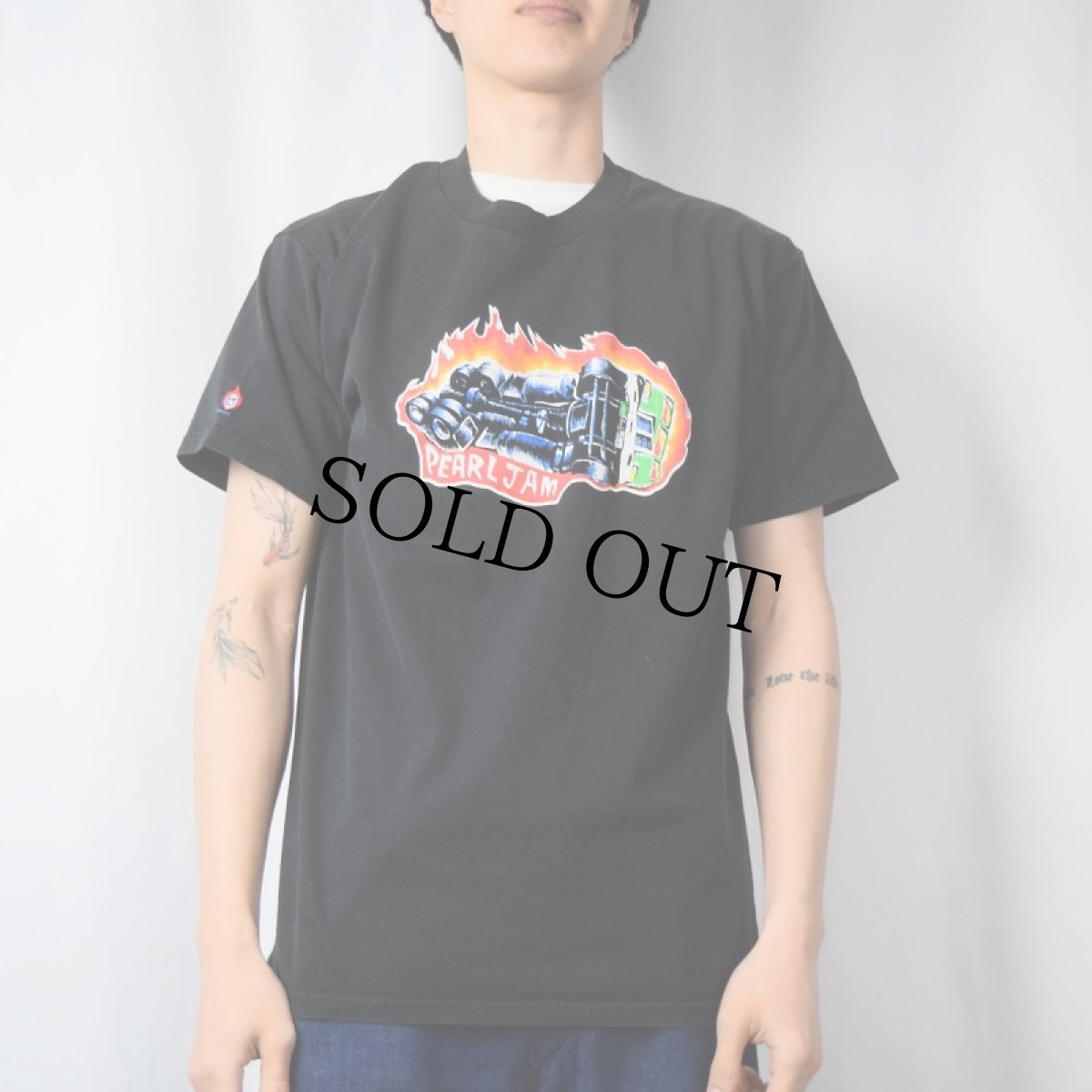 画像2: 90's PEARL JAM USA製 "NIGHTMARE" オルタナティヴロックバンド プリントTシャツ L (2)