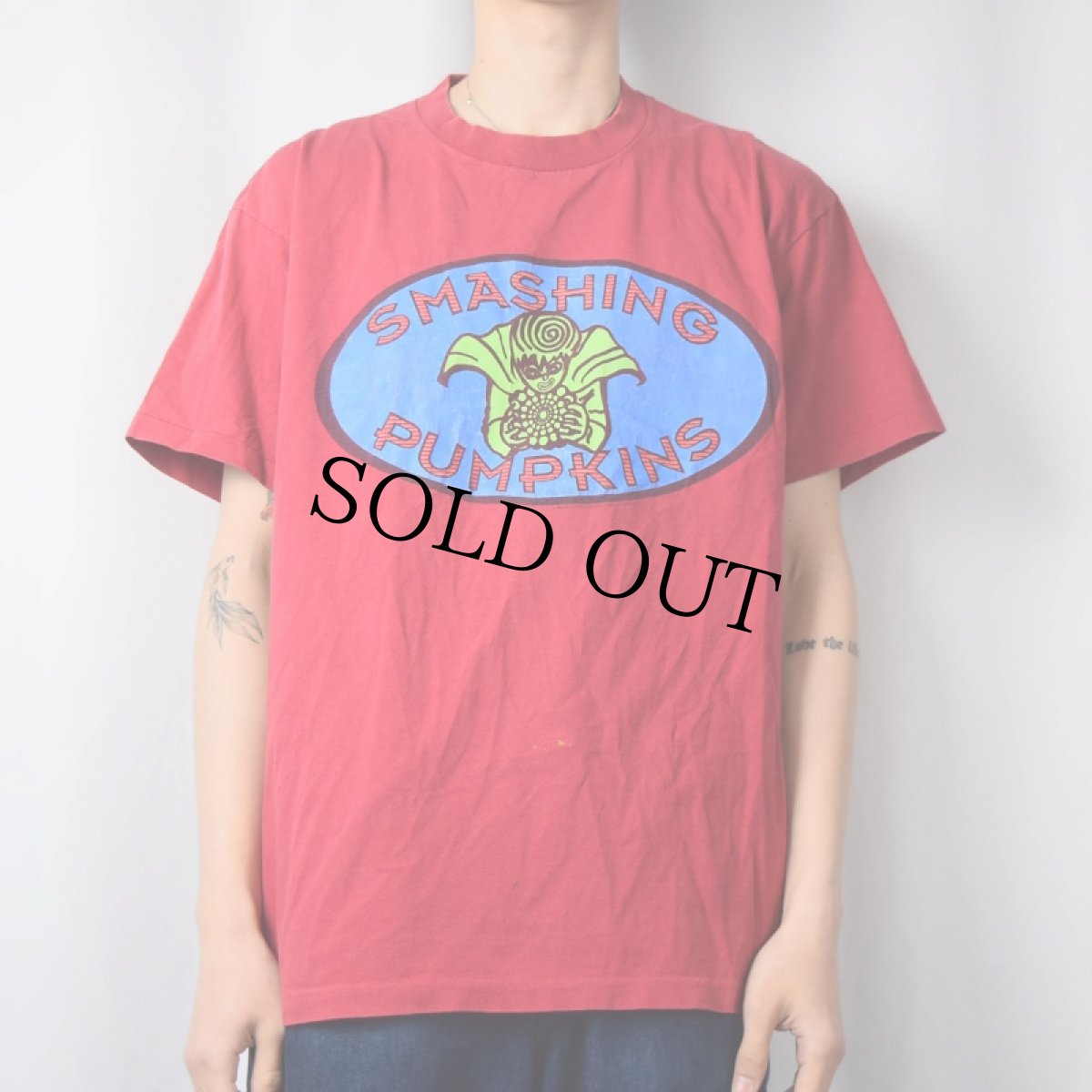 画像2: 90's SMASHING PUMPKINS USA製 ロックバンドTシャツ XL (2)