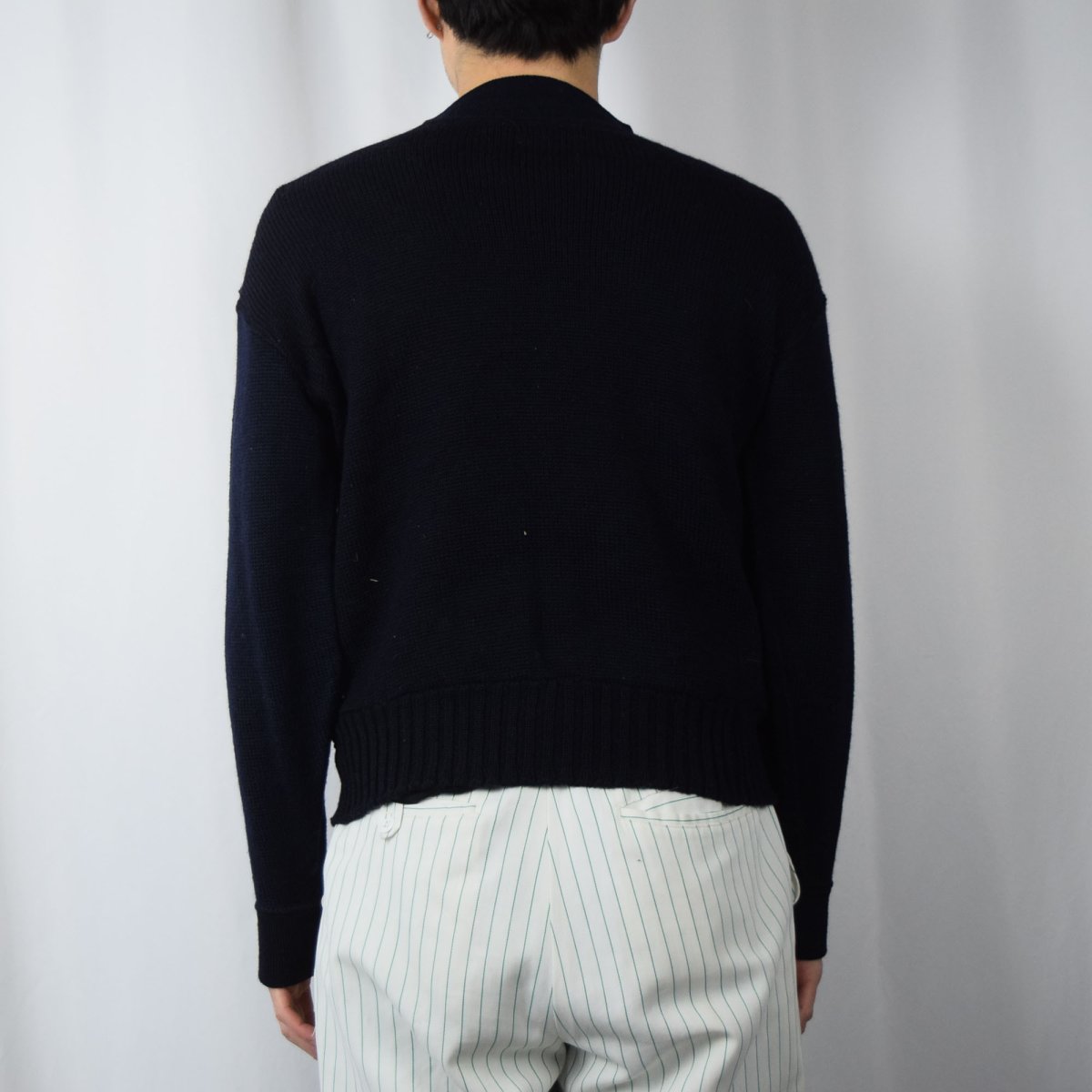 画像3: 60's U.S.NAVY GOBウールニットセーター NAVY MEDIUM (3)