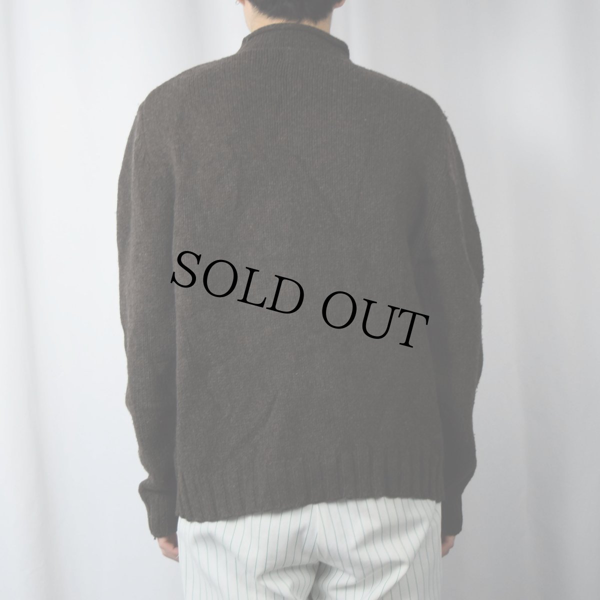 画像3: J.CREW ロールネック ウールニットセーター L (3)