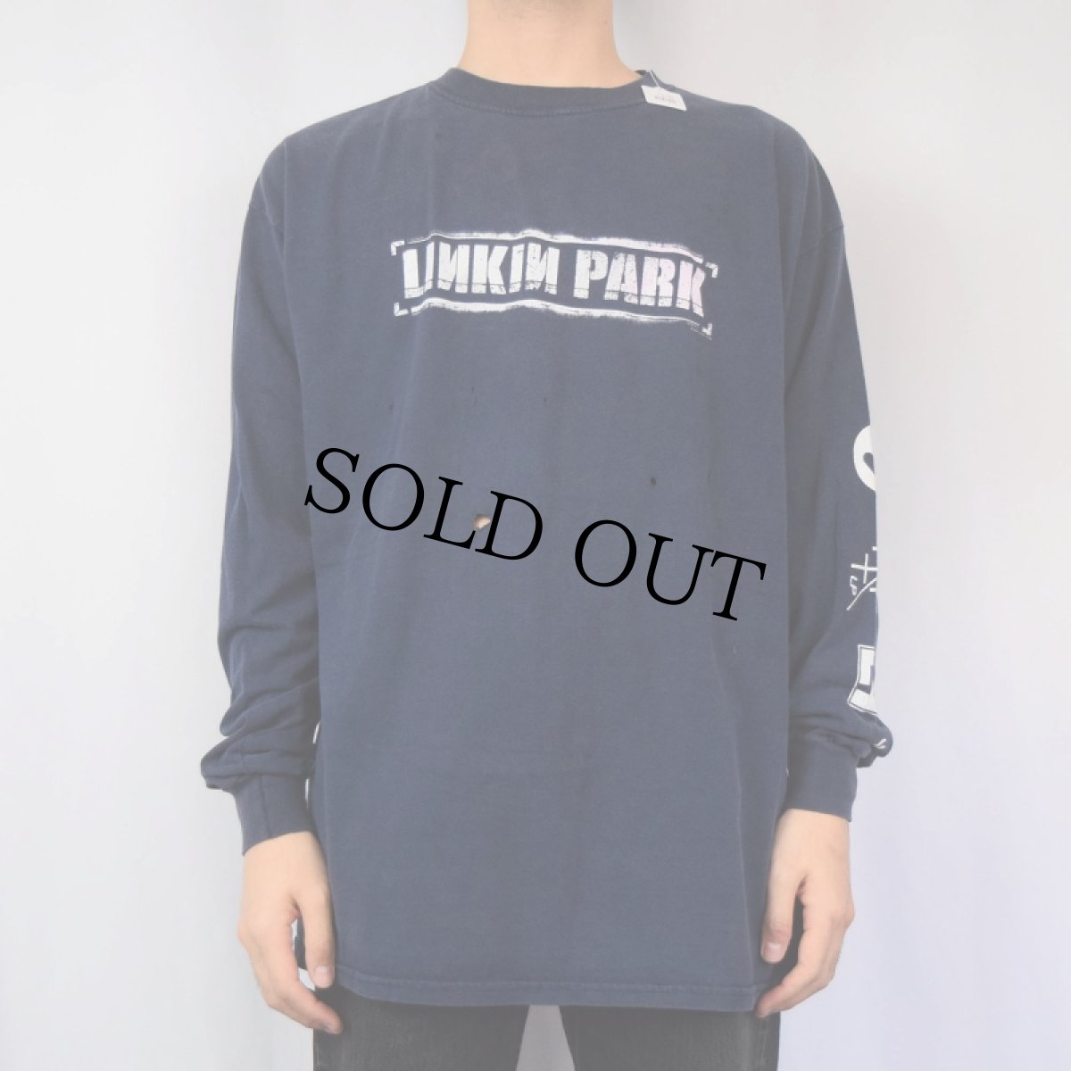 画像2: 2000's LINKIN PARK ロックバンドプリントロンT XL (2)
