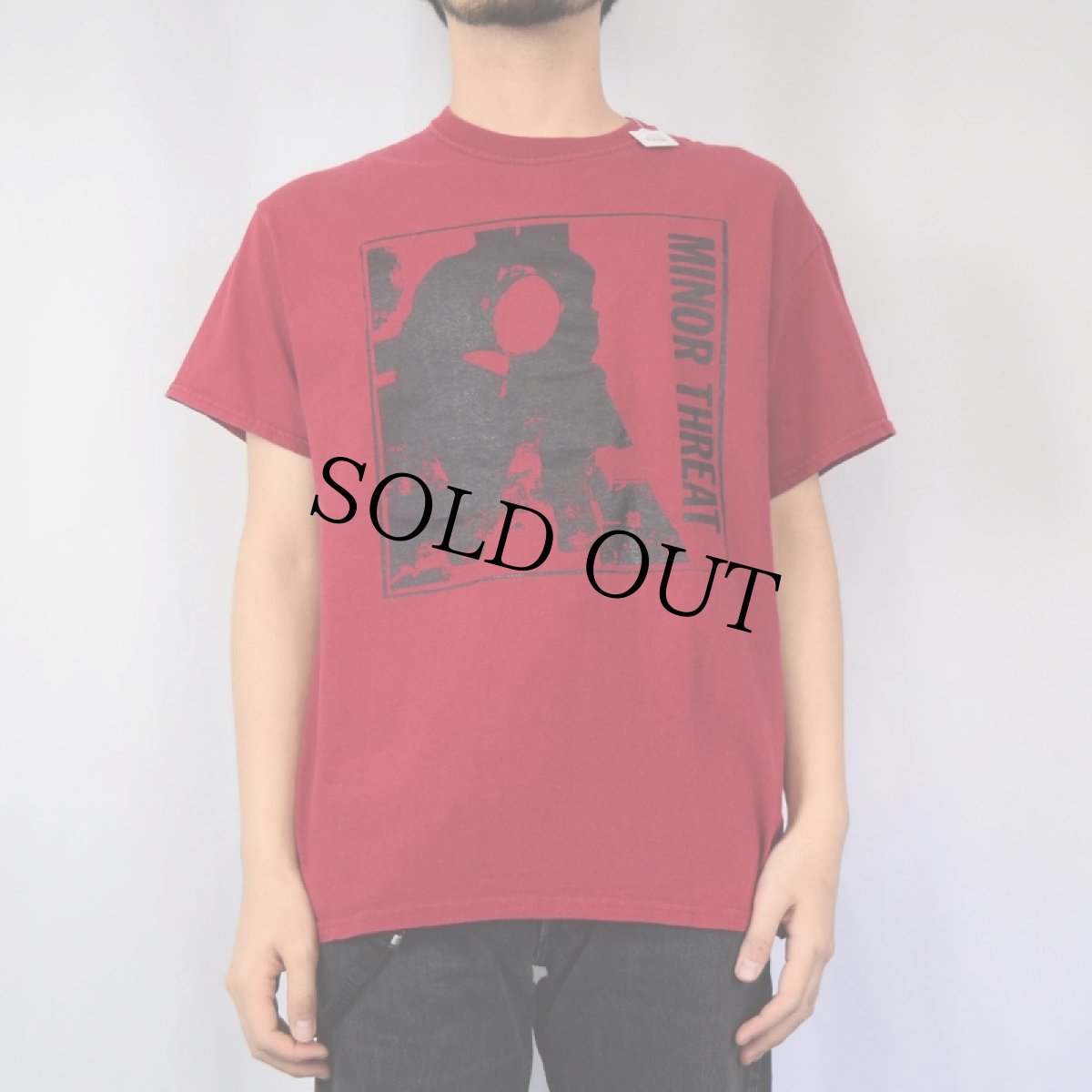 画像2: MINOR THREAT ハードコア・パンクバンドプリントTシャツ (2)