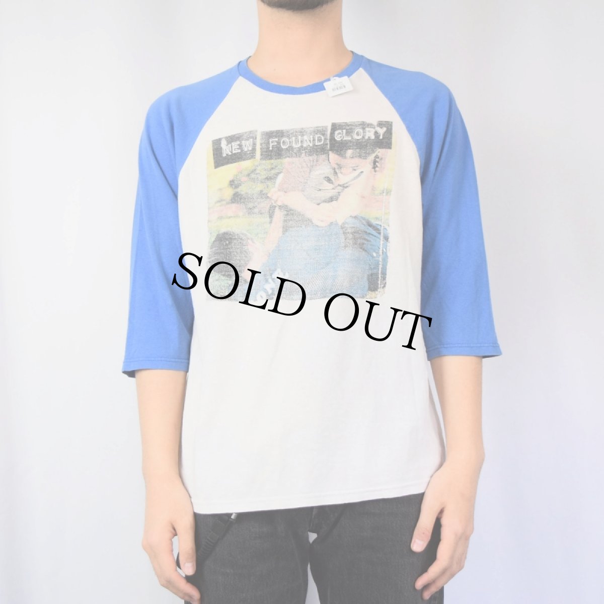 画像3: NEW FOUND GLORY ポップ・パンクバンド ラグランTシャツ M (3)
