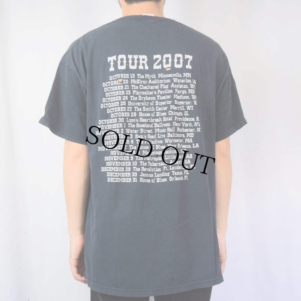 画像4: 2007 SEVENDUST パロディプリント オルタナティヴ・メタルバンド ツアーTシャツ XL (4)