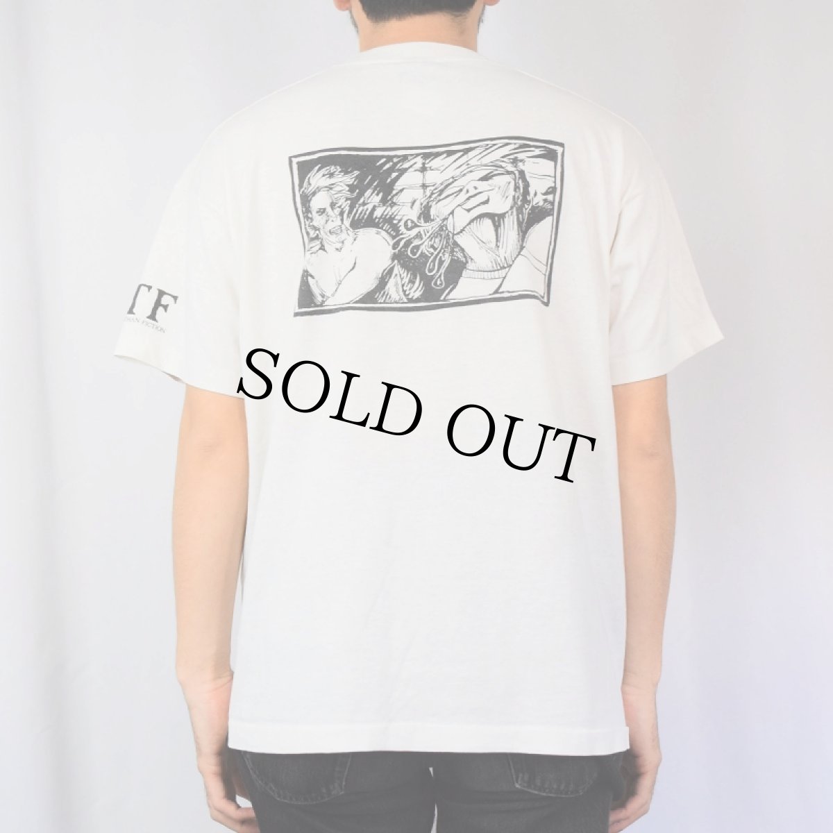 画像4: 90's GNAW "STRANGER THAN FICTION" USA製 ノイズ・メタルバンド アルバムプリントTシャツ XL (4)