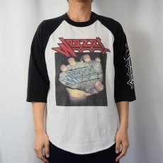 画像2: Weezer "Judas Priestフォントパロディ" オルタナティブロックバンド ラグランTシャツ L (2)