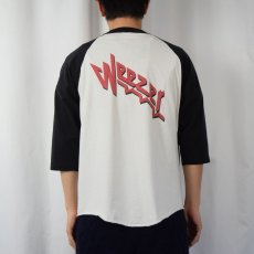 画像3: Weezer "Judas Priestフォントパロディ" オルタナティブロックバンド ラグランTシャツ L (3)