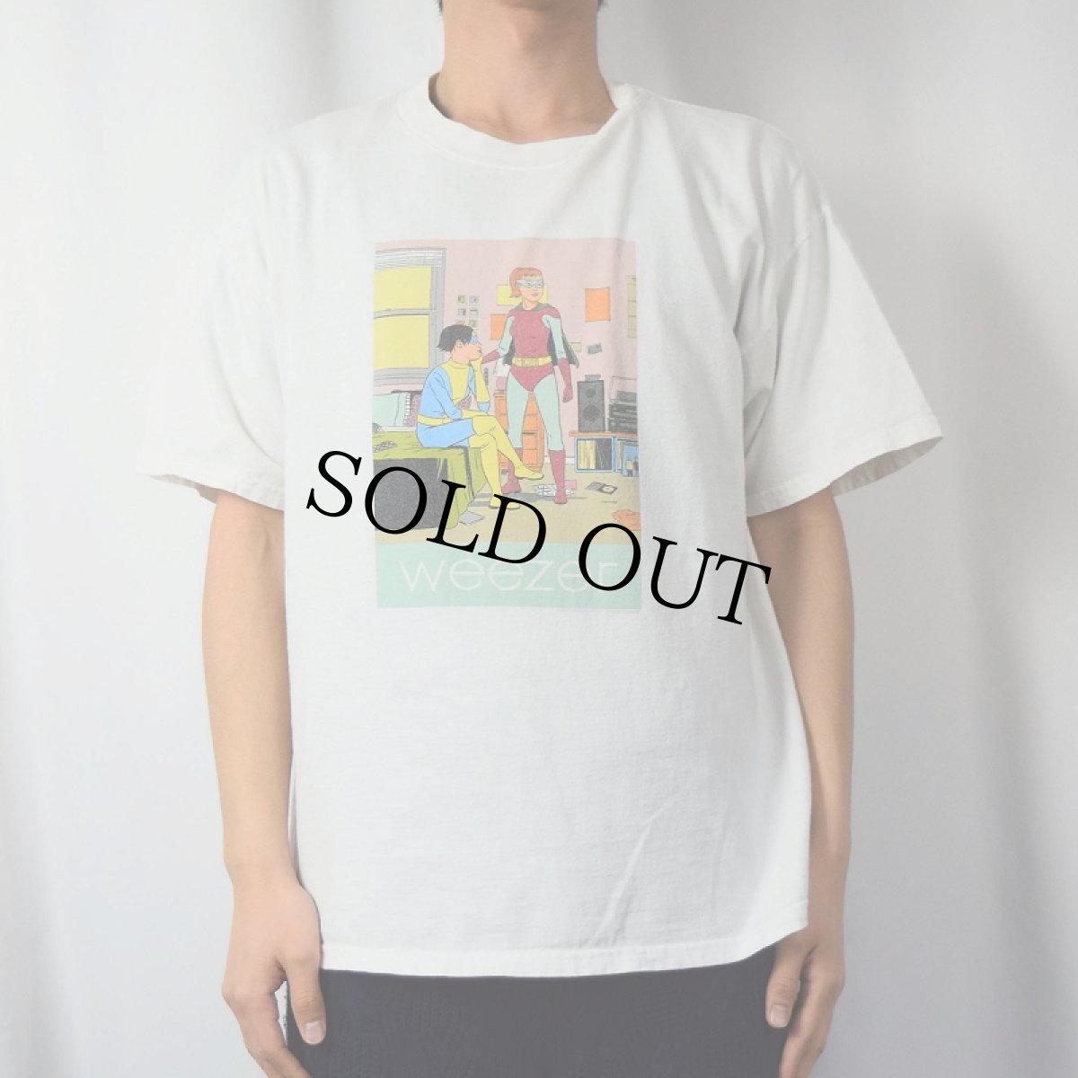 画像2: 2001 Weezer オルタナティブロックバンドTシャツ L (2)