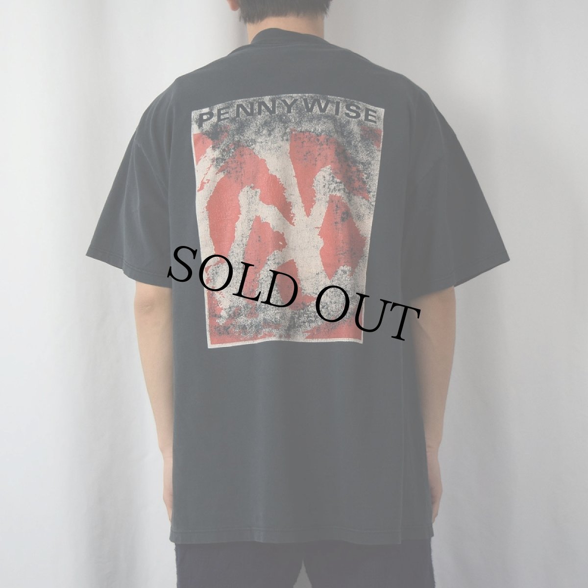 画像4: PENNYWISE パンクロックバンドプリントTシャツ XL (4)