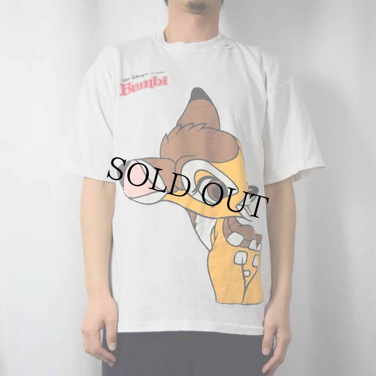 画像2: 90's Disney "Bambi" キャラクタープリントTシャツ XL (2)