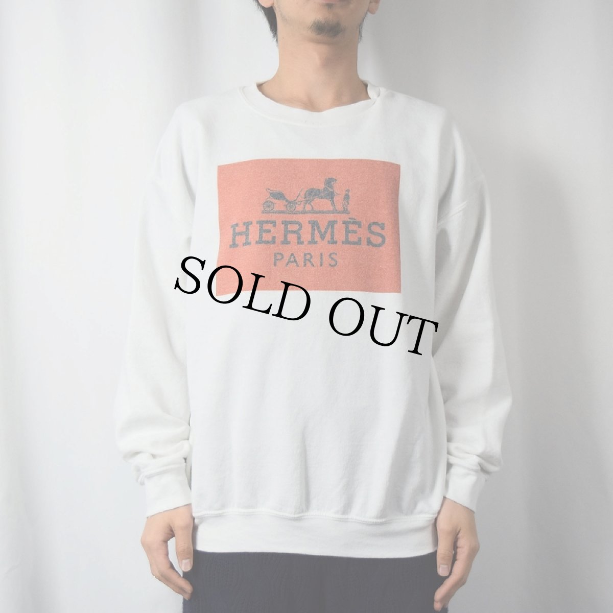 画像2: ブート HERMES ロゴプリントスウェット (2)