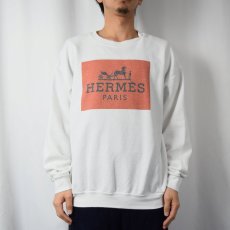 画像2: ブート HERMES ロゴプリントスウェット (2)