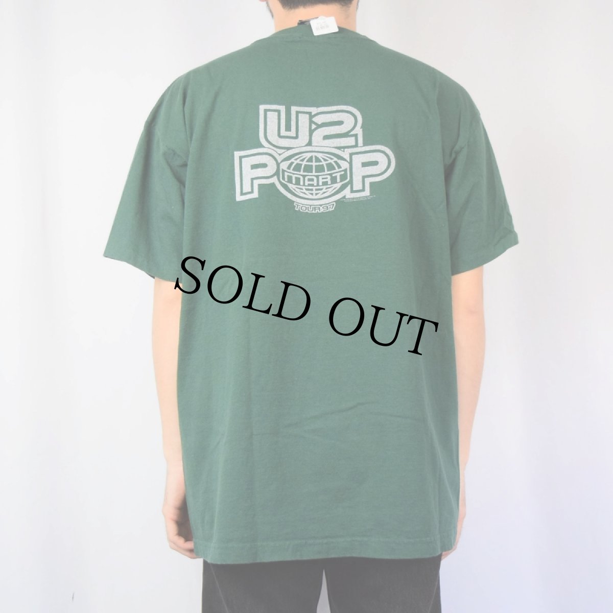 画像4: U2 "POP" ロックバンド アルバムプリントTシャツ XL (4)