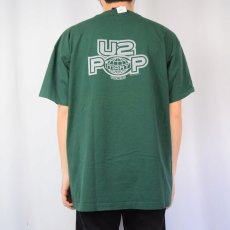 画像4: U2 "POP" ロックバンド アルバムプリントTシャツ XL (4)