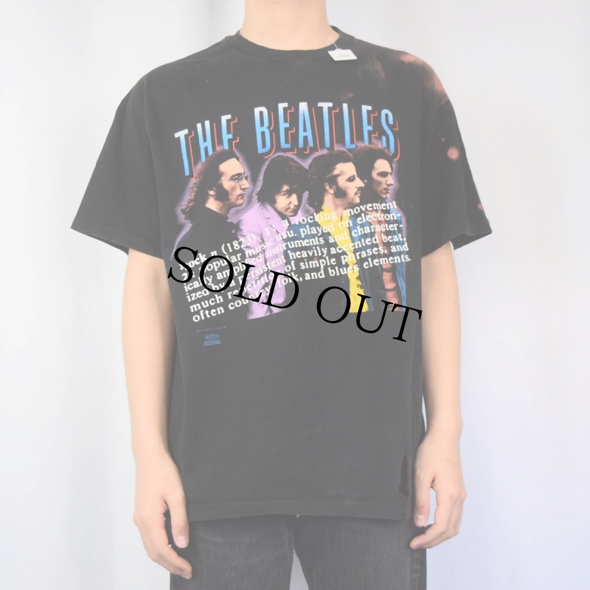 画像2: 90's THE BEATLES USA製  ロックバンドプリントTシャツ XL (2)