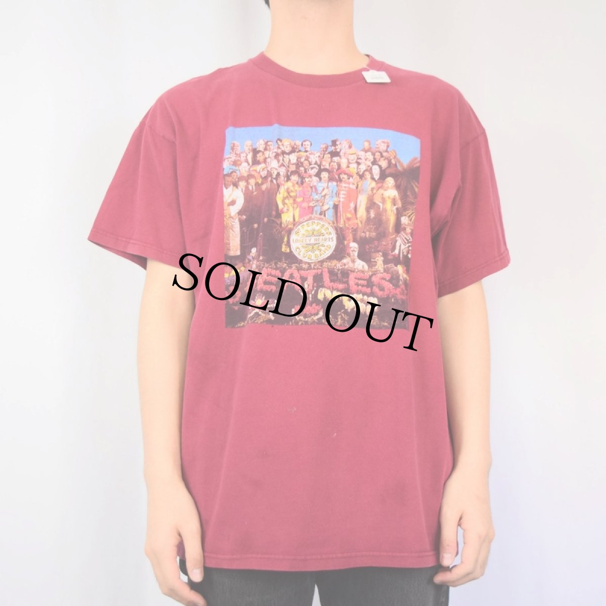 画像2: THE BEATLES "Sgt Pepper's Lonely Hearts Club Band" ロックバンドプリントTシャツ XL (2)