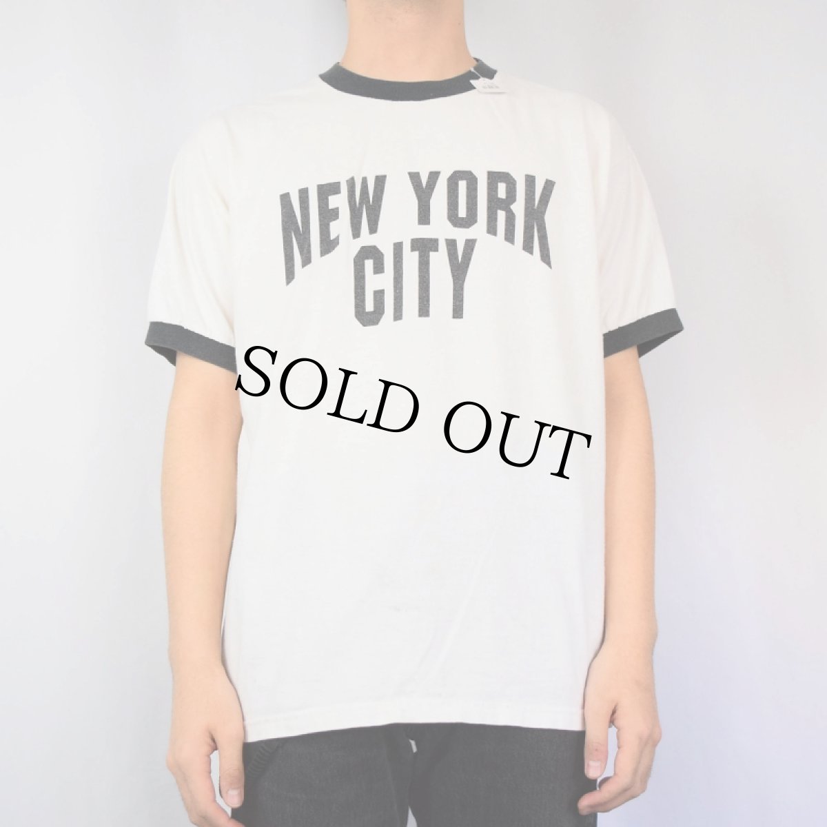 画像3: NEW YORK CITY (As Worn By John Lennon)  リンガーTシャツ L (3)
