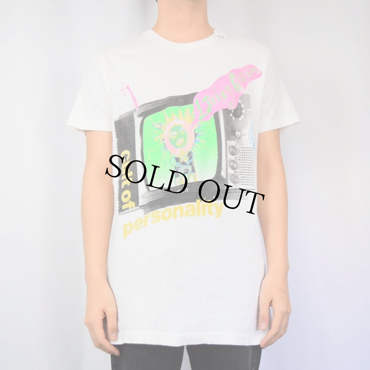 画像3: 80's Living Colour USA製 ハードロック・バンドTシャツ L (3)