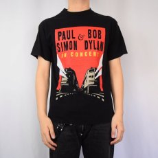 画像3: PAUL SIMON & BOB DYLAN ミュージシャンツアーTシャツ M (3)