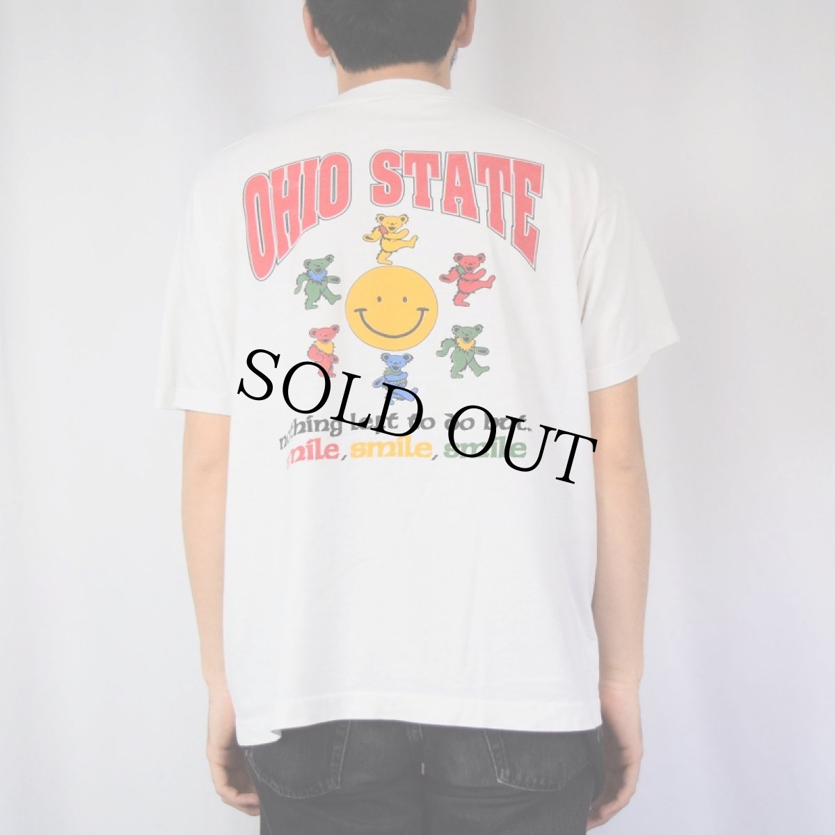 画像4: GRATEFUL DEAD "OHIO STATE" ロックバンド パロディプリントTシャツ (4)