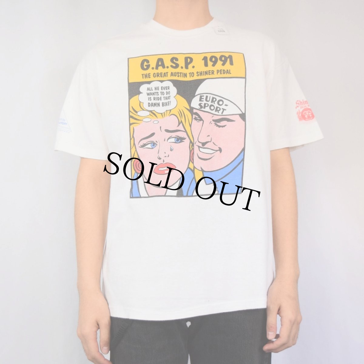 画像2: 90's G.A.S.P. 1991 リキテン風 アートプリントTシャツ L (2)