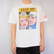 画像2: 90's G.A.S.P. 1991 リキテン風 アートプリントTシャツ L (2)