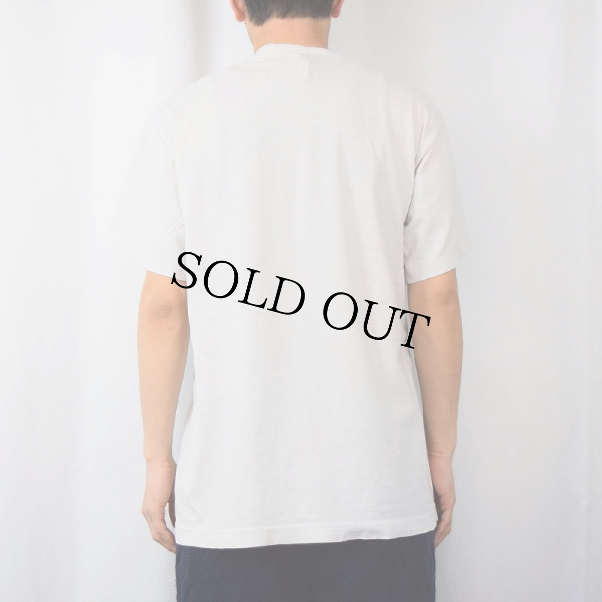 画像3: 【SALE】 90's THE SIMPSONS USA製 "JUST DONUT." キャラクターパロディプリントTシャツ M (3)