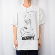 画像3: 90's THE SIMPSONS "Couch Potato" USA製 Calvin KleinパロディTシャツ XL (3)