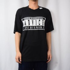画像2: 【SALE】 SST RECORDS "FUCK PARENTAL ADVICE" パロディプリント レコードレーベルTシャツ XL (2)
