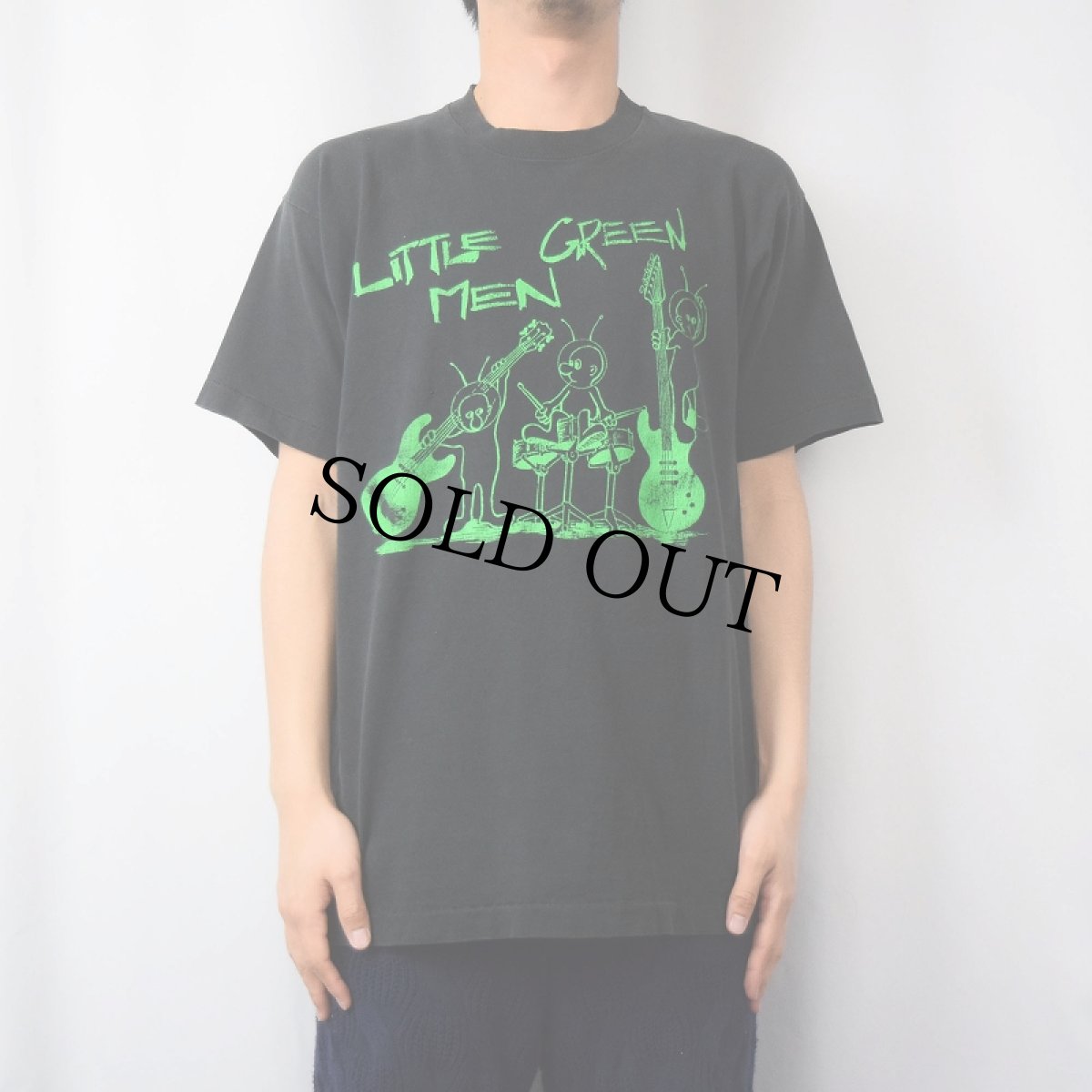 画像2: 90's LITTELE GREEN MEN バンドプリントTシャツ (2)