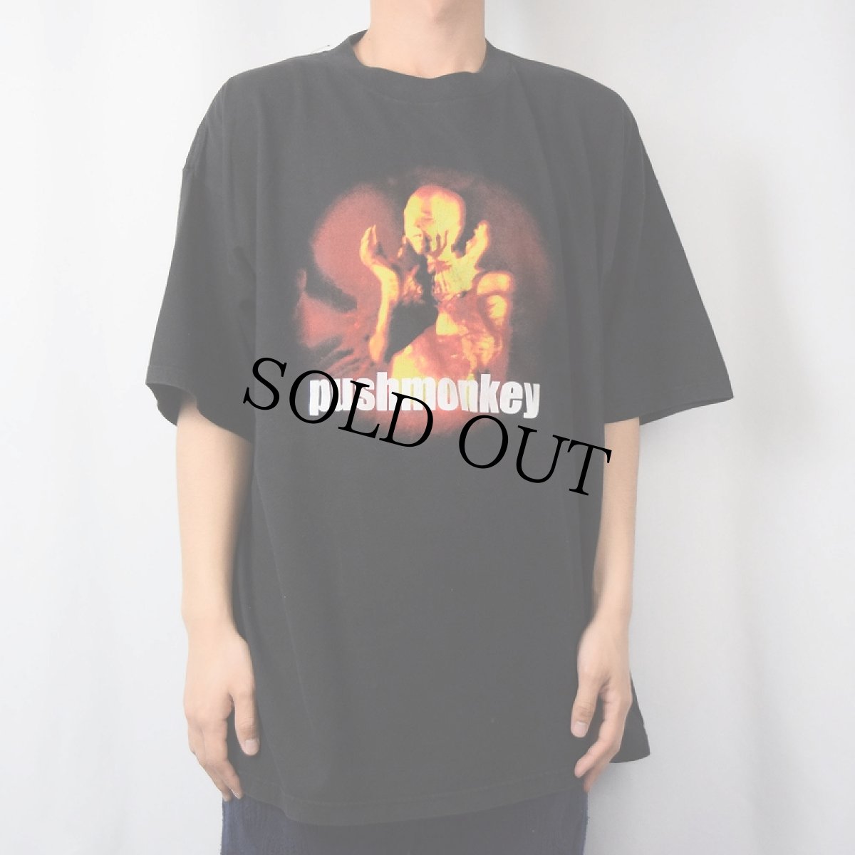 画像3: pushmonkey "OPEN YOUR FUCKING EARS" ロックバンド プリントTシャツ 2XL (3)