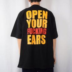 画像4: pushmonkey "OPEN YOUR FUCKING EARS" ロックバンド プリントTシャツ 2XL (4)