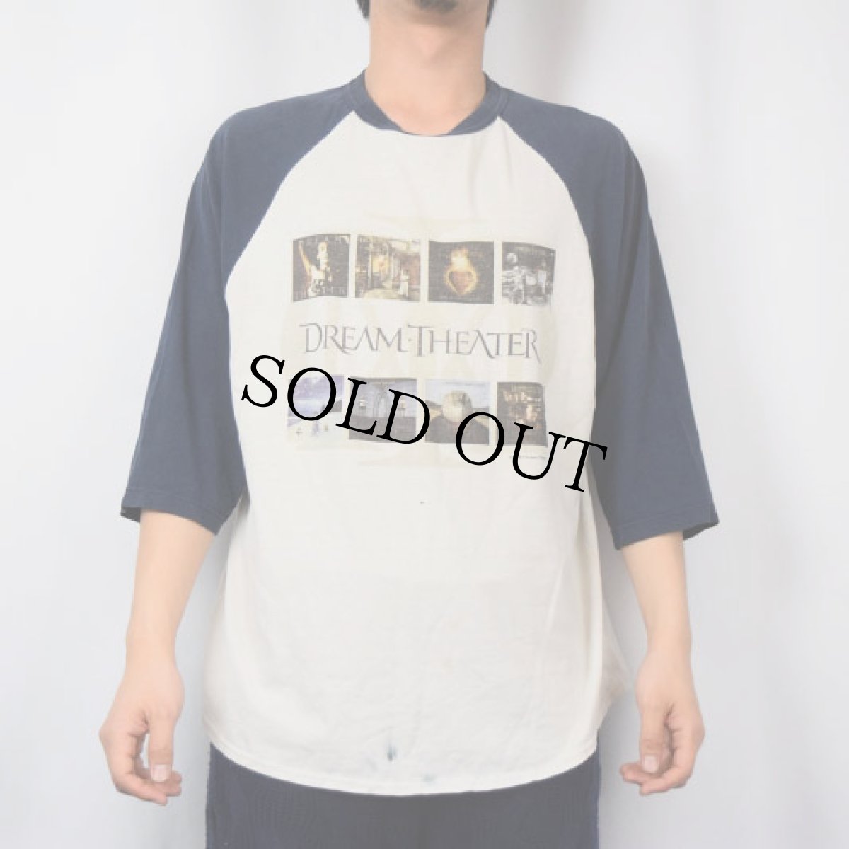 画像3: 2001 DREAM THEATER USA製 プログレッシブ・メタルバンド ラグランTシャツ XL (3)