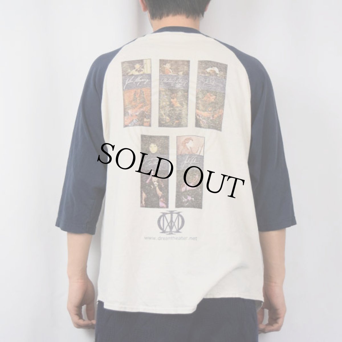 画像4: 2001 DREAM THEATER USA製 プログレッシブ・メタルバンド ラグランTシャツ XL (4)