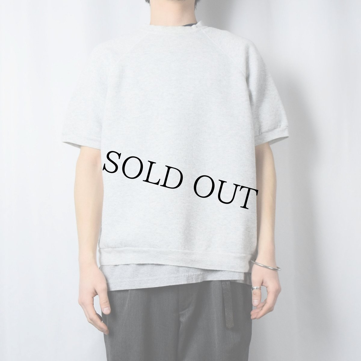 画像2: TULTEX 無地ラグラン半袖スウェット L (2)